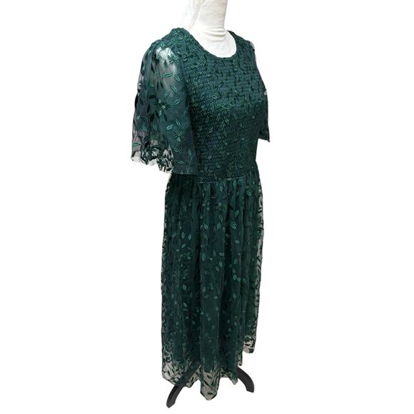 NWT Baltic Born Kendray Duchess Toule Floral Lace Overlay Fit n Flare Dress - XL - Picture 4 of 9